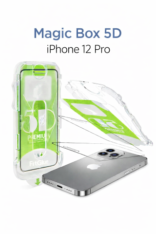 iPhone 12 Pro Epro 5D Şeffaf Ekran Koruyucu Cam Full Kaplama