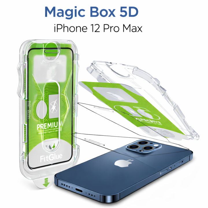 iPhone 12 Pro Max Epro 5D Tam Kaplama Ekran Koruyucu Cam