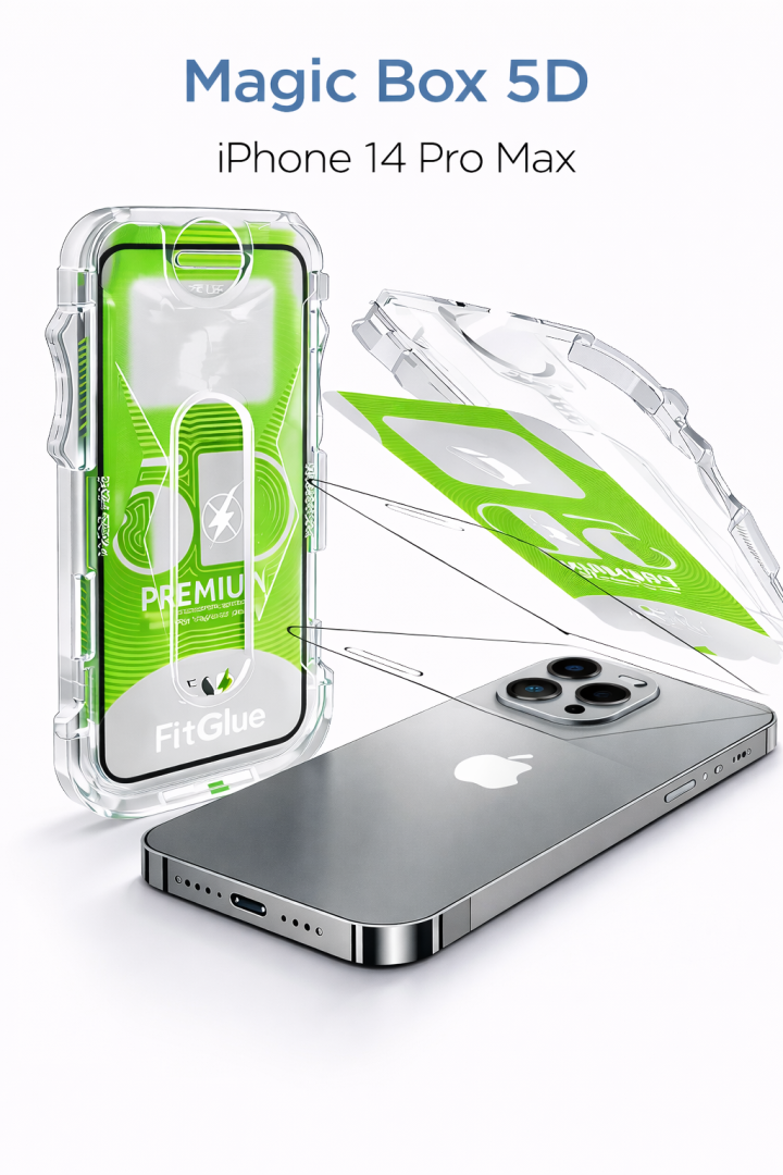 iPhone 14 Pro Max Epro 5D Şeffaf Ekran Koruyucu Cam