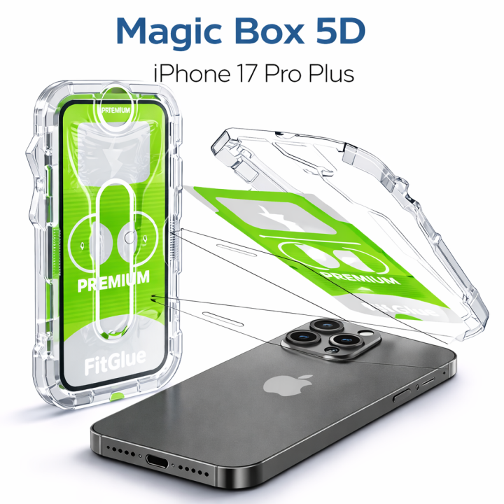 iPhone 17 Plus Epro 5D Şeffaf Ekran Koruyucu Cam – Full Kaplama