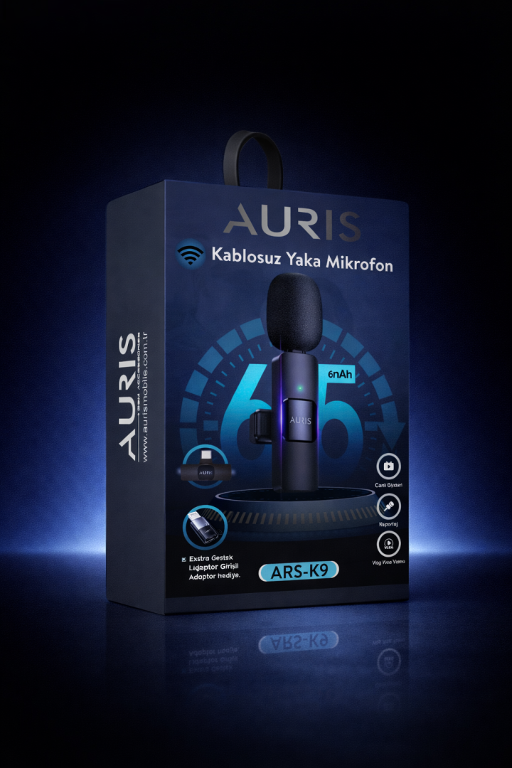 Auris ARS-K9 Kablosuz Yaka Mikrofonu