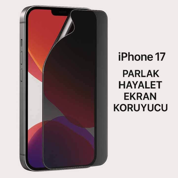 Lensun Nano Parlak Hayalet Yandan Görünmeyen Ekran Koruma Apple Uyumlu iPhone 17