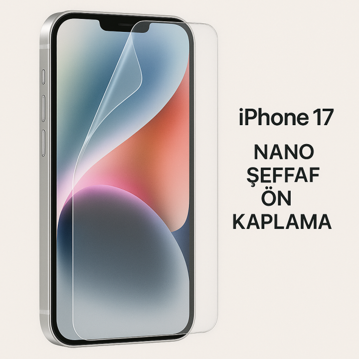 Lensun Nano Şeffaf Ön Kaplama Apple Uyumlu iPhone 17