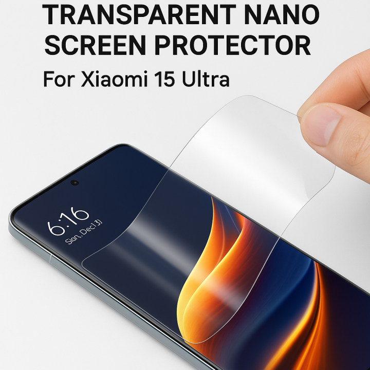 Lensun Şeffaf Nano Ekran Koruma Xiaomi 15 Ultra