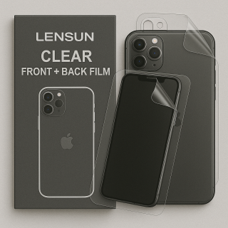 Lensun Şeffaf Ön Ve Arka Kaplama Apple Uyumlu iPhone 11 Pro Max