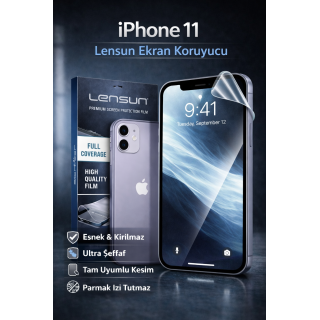 iPhone 11 Lensun Esnek & Kırılmaz Ekran Koruyucu Film