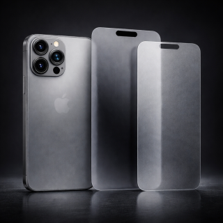 iPhone 17 Pro Max Lensun Mat Hayalet Filtreli Ekran Koruyucu