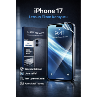 Lensun iPhone 17 Esnek Kırılmaz Ekran Koruyucu | Tam Kapsama