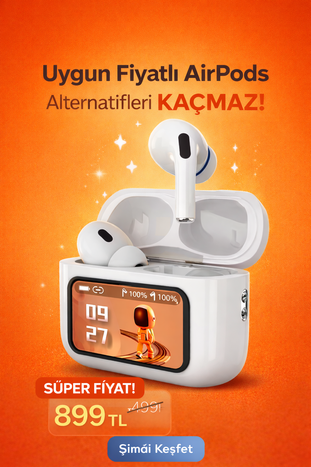 A9 Ekranlı Airpods